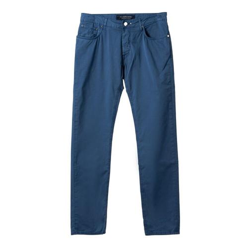 Hand Picked - Trousers > Straight Trousers - Blue