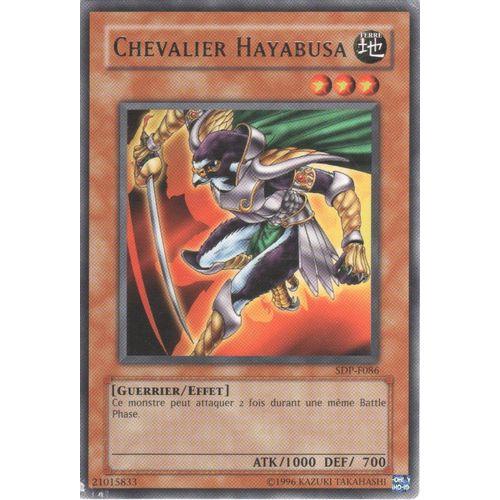 Carte Yu-Gi-Oh! "Chevalier Hayabusa" Rare Sdp-F086