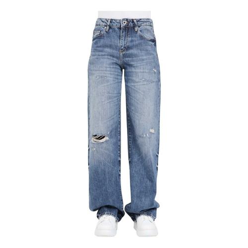 Armani Exchange - Jeans > Wide Jeans - Blue