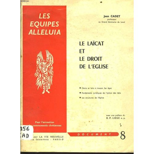 Le Laïcat Et Le Droit De L'eglise