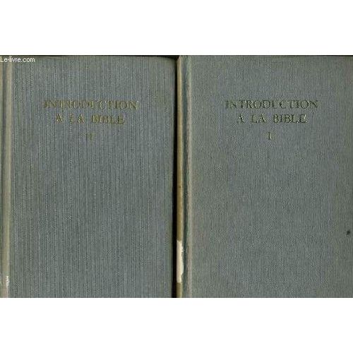Introduction A La Bible Tome 1 Et 2