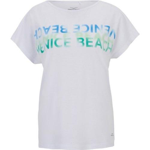 Venice Beach Women's Tia Drytivity Cotton Touch Light T-Shirt T-Shirt Technique Taille Xl, Blanc/Gris