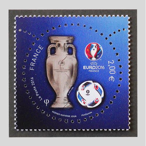 Championnat D'europe U.E.F.A. De Football En France Année 2016 N° 5050a Yvert Et Tellier Luxe (Faciale 2 €)