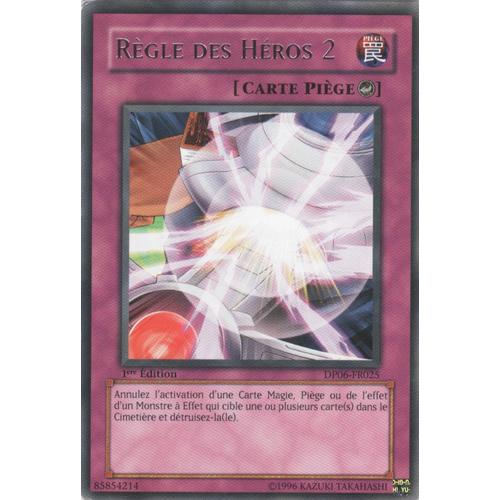 Carte Yu-Gi-Oh! "Règle Des Héros 2" Rare Dp06-Fr025