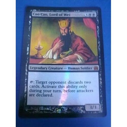 Carte Magic The Gathering - Cao Cao,Lord Of Wei - Magic From The Vault Legends - 1/ 15 Foil Rare Mythique