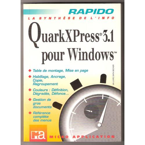 Quarkxpress 3.1 Pour Windows