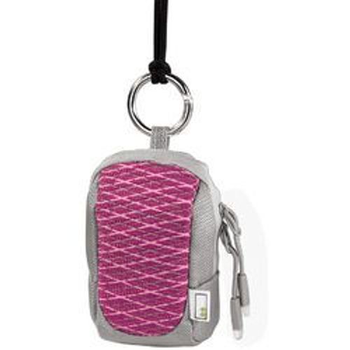 Housse_photo_compact - etui photo 60g  nylon gris. dim int  10.5 x 6.5 x 2.5 cm