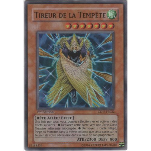 Carte Yu-Gi-Oh! "Tireur De La Tempête" Super Rare Cdip-Fr032