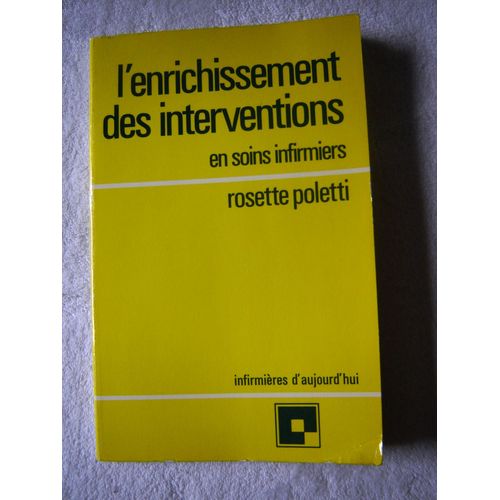 L'enrichissement Des Interventions En Soins Infirmiers