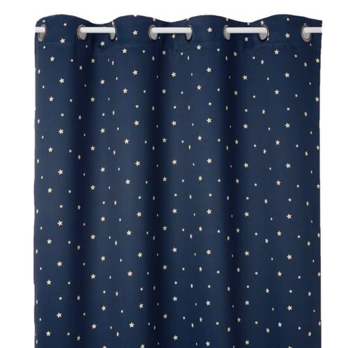 Rideau Occultant Enfant Voyage Spatial - 135 X 260 Cm - Bleu