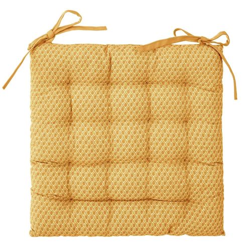 Galette De Chaise Otto - 38 X 38 Cm. - Jaune