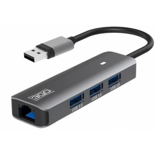 HUB 3GO USB HUB37PETH2 3 PORTS RJ45