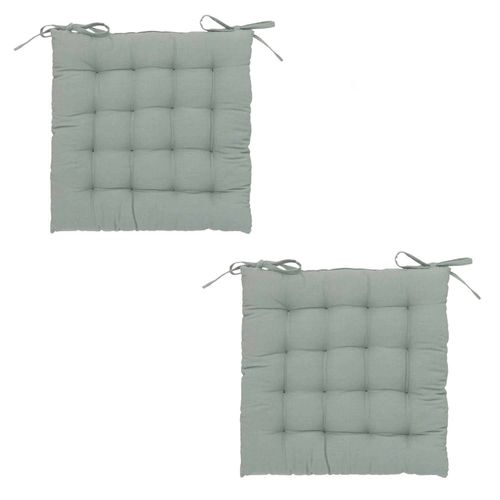 Lot 2x Galette De Chaise - Céladon