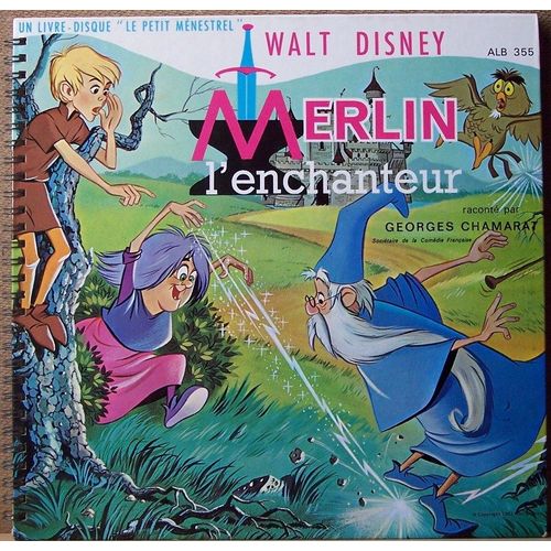 Merlin L'enchanteur De Walt Disney / Cartonne A Spirale Metallique