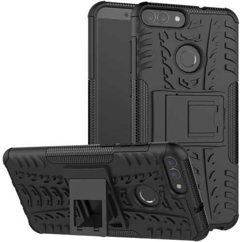Coque Pour Huawei P Smart - R¿¿Sistante Aux Chocs - Protection Compl¿¿Te Contre Les Chutes - Avec B¿¿Quille - Noire