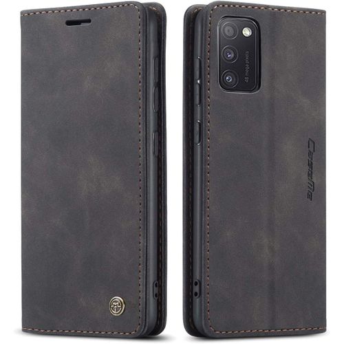 Coque Pour Samsung Galaxy A41,Portefeuille Housse En Cuir Flip Case,Avec Porte Cartes,Fonction De Support,Fermeture Magn¿¿Tique - Noir