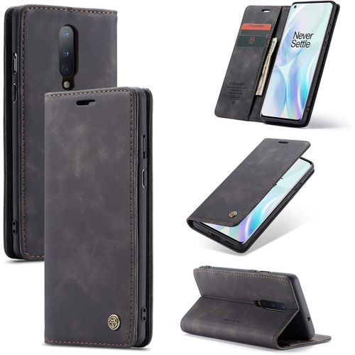 Coque Pour Oneplus 8,Portefeuille Housse En Cuir Flip Case,Avec Porte Cartes,Fonction De Support,Fermeture Magn¿¿Tique - Noir