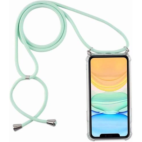 Coque Compatible Avec Huawei Honor 9,Coque Avec Cordon,¿¿Tuis ¿¿ Bandouli¿¿Re Et Cordon Collier Case Portable Cover,Menthe Verte