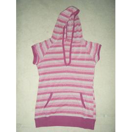 T-Shirt À Capuche Rose Lurex Bershka - Taille M