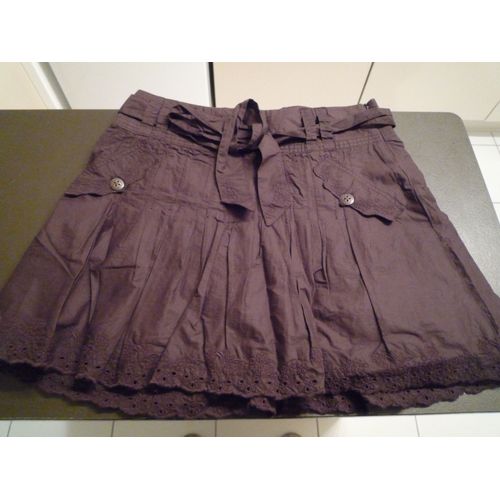 Jupe Marron Legere Détails Style Dentelle Edc By Esprit