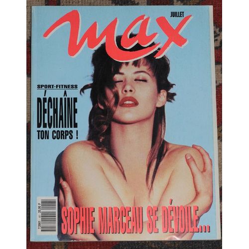 Max 48 07-1993: Sophie Marceau En Poster, Guns N Roses Bridget Fonda Par Helmut Newton Jean Galfione