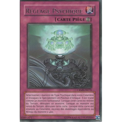 Carte Yu-Gi-Oh! "Réglage Psychique" Rare Crms-Fr076