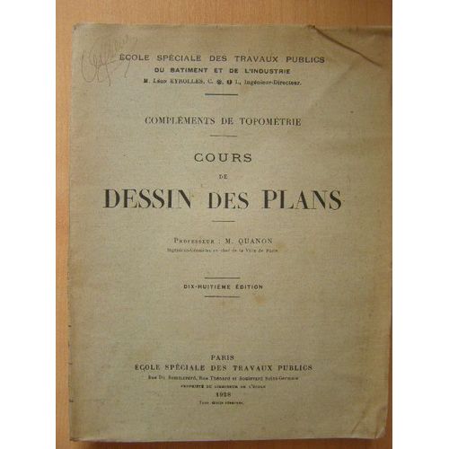 Complément De Topométrie - Cours De Dessins Des Plans - 1928