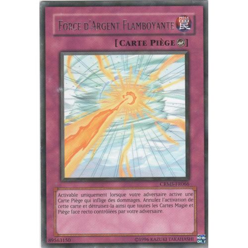 Carte Yu-Gi-Oh! "Force D'argent Flamboyante" Rare Crms-Fr066