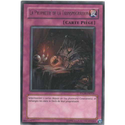 Carte Yu-Gi-Oh! "La Prophétie De La Transmigration" Rare Ston-Fr054