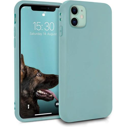 Coque Silicone Pour Apple Iphone 11 - Case Tpu Souple & Soft - Cover Protection Extra Fine & L¿¿G¿¿Re - ¿¿Tui Color¿¿ Anti Choc Et Rayures - Turquoise