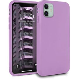 Coque Silicone Pour Apple Iphone 11 - Case Tpu Souple & Soft - Cover Protection Extra Fine & L¿¿G¿¿Re - ¿¿Tui Color¿¿ Anti Choc Et Rayures - Lila