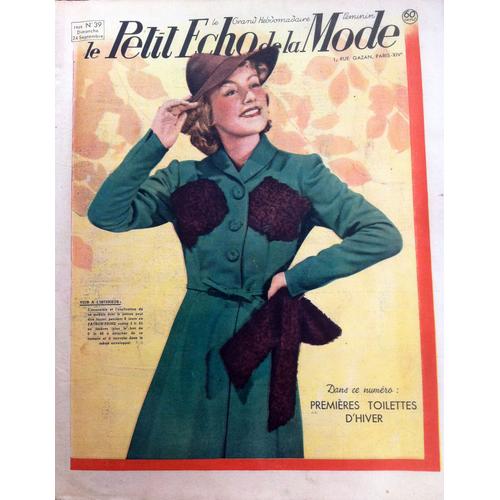 Le Petit Echo De La Mode N° 39 24 Septembre 1939