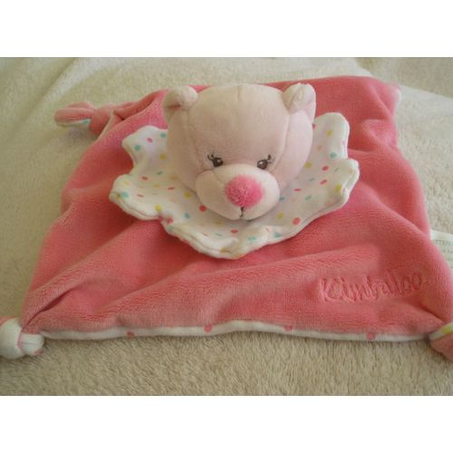 Doudou Plat Carre Chat Rose 4 Noeuds  Kimbaloo La Halle Colerette A Pois