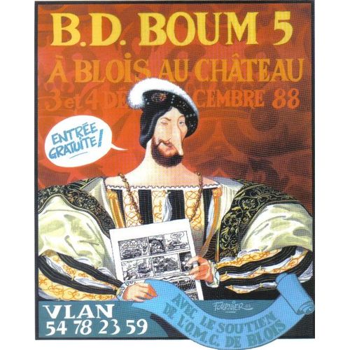 Carte Postale Fournier Jean-Claude Festival Bd Blois 1988