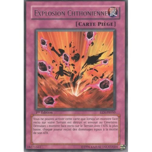 Carte Yu-Gi-Oh! "Explosion Chthonienne" Rare Een-Fr050