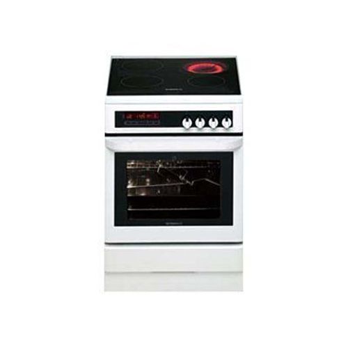 De Dietrich DCV768W - Cuisinière - pose libre - largeur : 60 cm - profondeur : 61.8 cm - hauteur : 85 cm - avec système auto-nettoyant - classe A - blanc