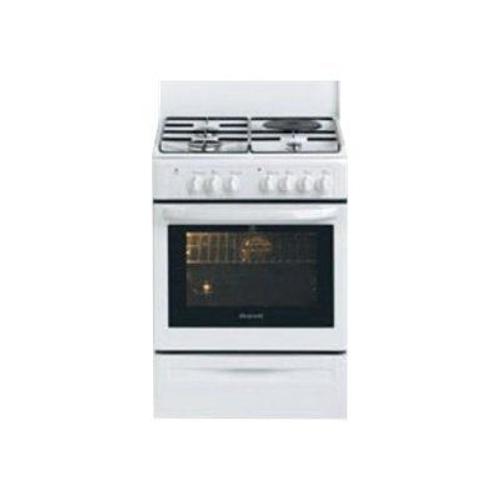 Brandt KMP1015W - Cuisinière - pose libre - largeur : 60 cm - profondeur : 61.8 cm - hauteur : 85 cm - avec système auto-nettoyant - classe A - blanc