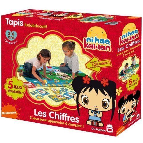 Dujardin - 57501 - Jeu Educatif - Kai Lan - Les Chiffres - Tapis Ludoéducatif - 5 Jeux