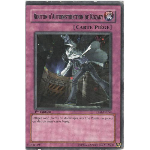 Carte Yu-Gi-Oh! "Bouton D'autodestruction De Kozaky" Rare Tlm-Fr052
