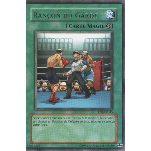 Carte Yu-Gi-Oh! "Rançon Du Garde" Rare Eoj-Fr045