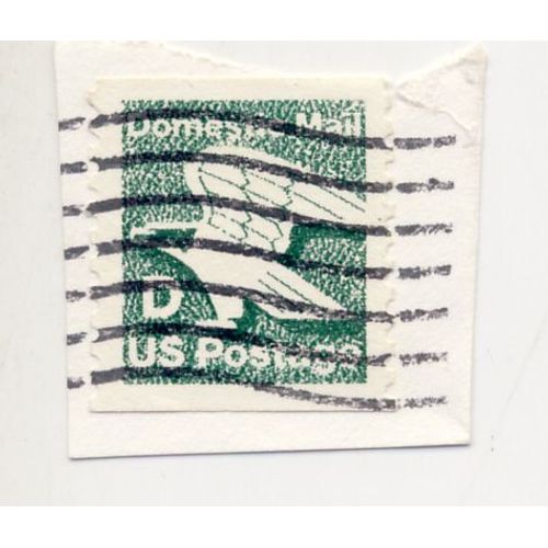 Timbre U S A Domestic Mail U S Postage Sans Valeur Faciale, Catégorie D, Oblitéré