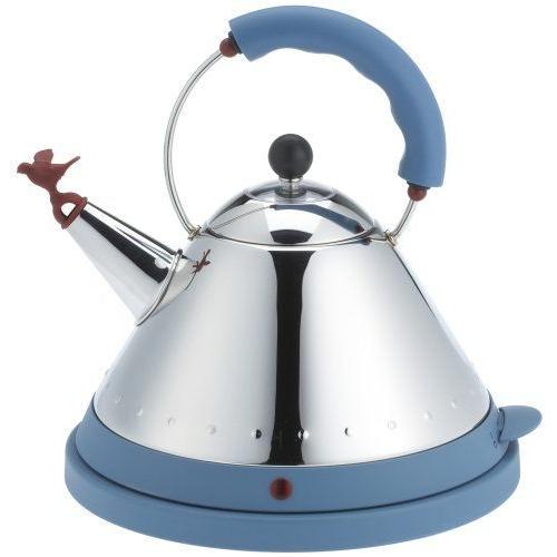 ALESSI MG32 AZ - Bouilloire électrique sans fil inox - Bleu clair - 1.5 litre