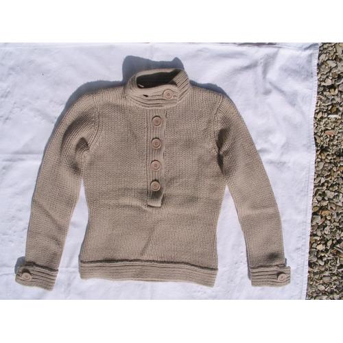 Pull "Soft Grey", Gris, Taille 34/36, Laine D'agneau