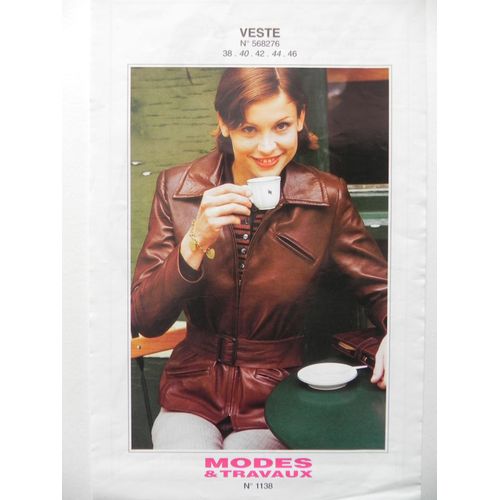 Patron De Couture N°568276 Veste Taille 38. 40/42. 44/46 Modes Et Travaux