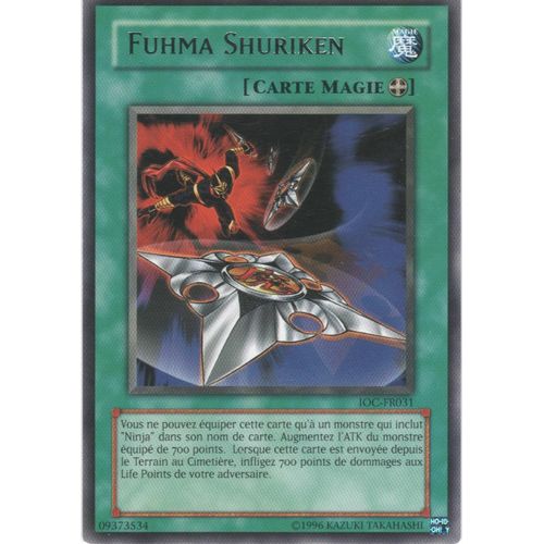 Carte Yu-Gi-Oh! "Fuhma Shuriken" Rare Ioc-Fr031