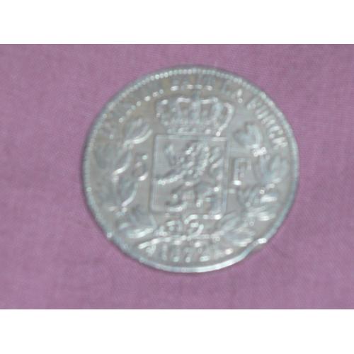 5 Francs Leopold Ii  Tranche  En Relief 1872
