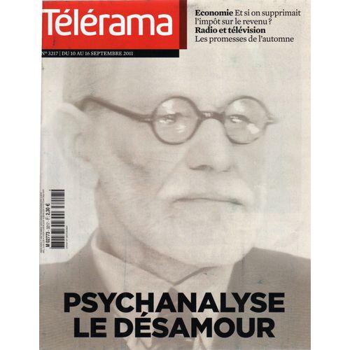 Télérama 3217 Psychanalyse,Elisabeth Roudinesco,Yann Moulier Boutang,Eric Sans Ramzy,Habemus Papam.