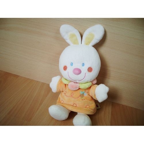 Lapin Robe Orange/ Abricot Petite Abeille