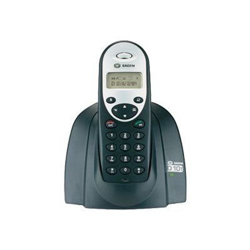 Sagem D10T - Téléphone sans fil avec ID d'appelant - DECT - argent