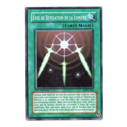 Carte Yu-Gi-Oh! "Epée De Révélation De La Lumière" Super Rare Ldd-C101